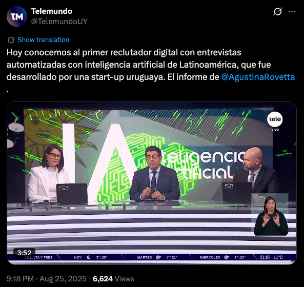 Telemundo Uruguay - PIA Interview