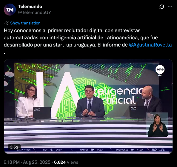 Telemundo Uruguay - PIA Interview